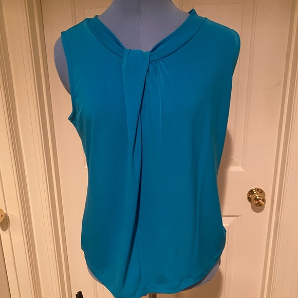 Calvin Klein Tops - Calvin Klein jewel tone blue sleeveless top, size medium